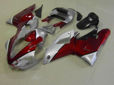 Yamaha R1 00-01 Verkleidungen - Rot und Silber