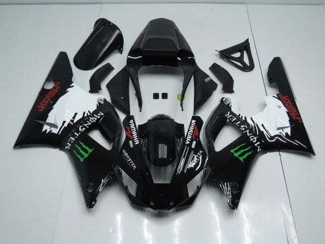 Yamaha R1 00-01 Verkleidungen - Schwarz Weißes Monster Yamaha R1 00-01 Verkleidungen - Schwarz Weißes Monster