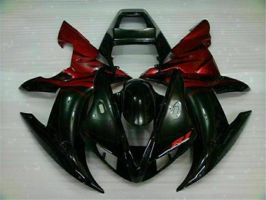 Yamaha R1 02-03 Verkleidung - Schwarz Rot