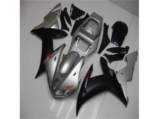 Yamaha R1 02-03 Verkleidung - Silber Schwarz Yamaha R1 02-03 Verkleidung - Silber Schwarz