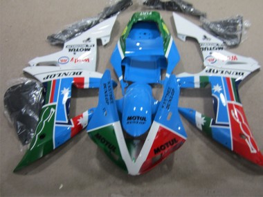 Yamaha R1 02-03 Verkleidungen - BlauSchwarz Motul