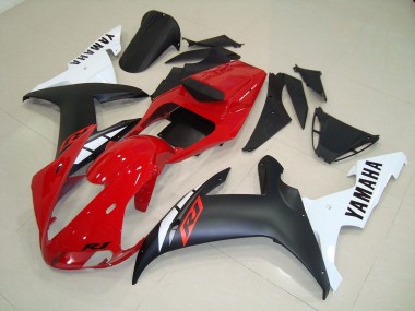 Yamaha R1 02-03 Verkleidungen - Matt Schwarz Rot