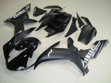 Yamaha R1 02-03 Verkleidungen - Matt SchwarzWeiß