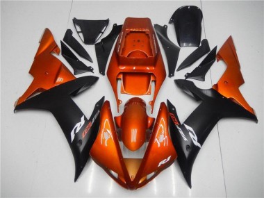 Yamaha R1 02-03 Verkleidungen - Orange Schwarz