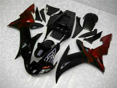 Yamaha R1 02-03 Verkleidungen Plastik Kits - Schwarz