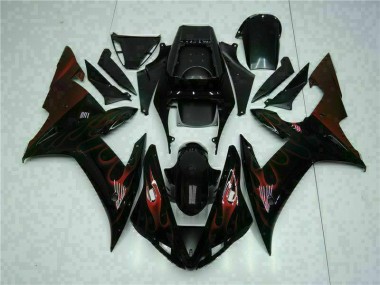 Yamaha R1 02-03 VollVerkleidungen & Plastik - Schwarz