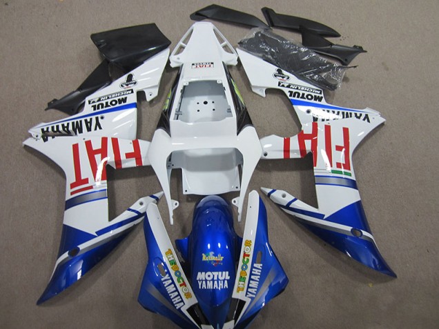 Yamaha R1 04-06 Verkleidung - Blau Weiß Motul Fiat Yamaha R1 04-06 Verkleidung - Blau Weiß Motul Fiat