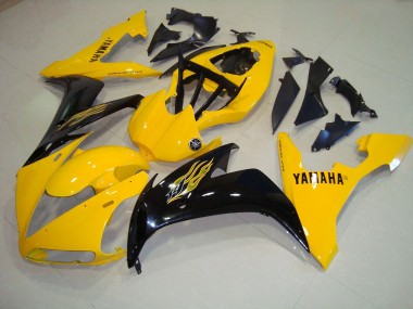Yamaha R1 04-06 Verkleidungen - Gelb Schwarz Flamme