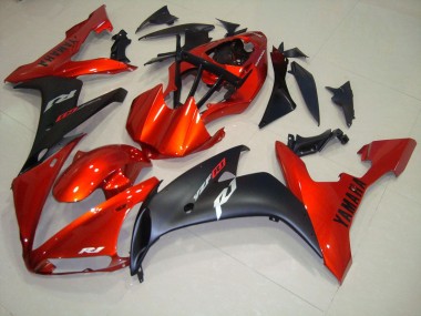 Yamaha R1 04-06 Verkleidungen - Rot Matt Schwarz