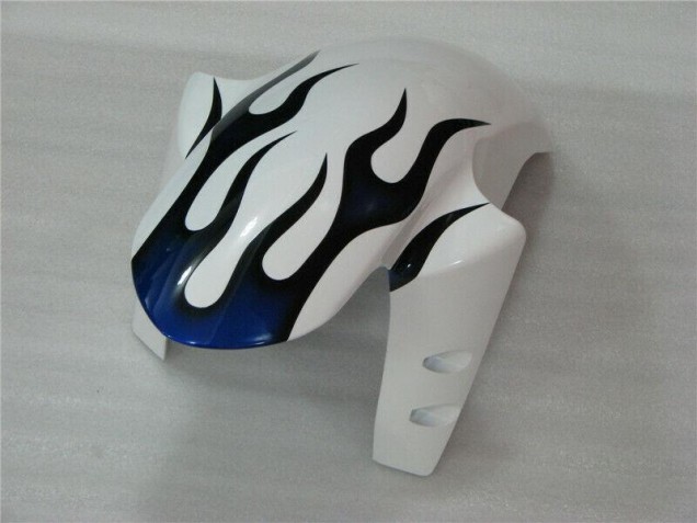 Yamaha R1 04-06 Verkleidungen - Weiß Blau Flamme