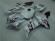 Yamaha R1 04-06 Verkleidungen - Weiß Rot Flamme