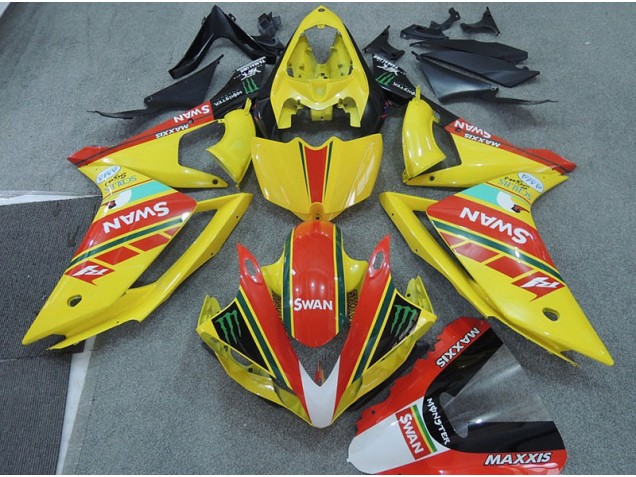 Yamaha R1 07-08 Verkleidungen - Gelb Rot Swan Yamaha R1 07-08 Verkleidungen - Gelb Rot Swan
