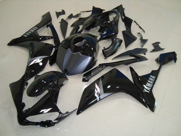 Yamaha R1 07-08 Verkleidungen - Glänzend Schwarz Weiß
