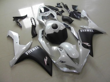 Yamaha R1 07-08 Verkleidungen - Perl Weiß Matt Schwarz