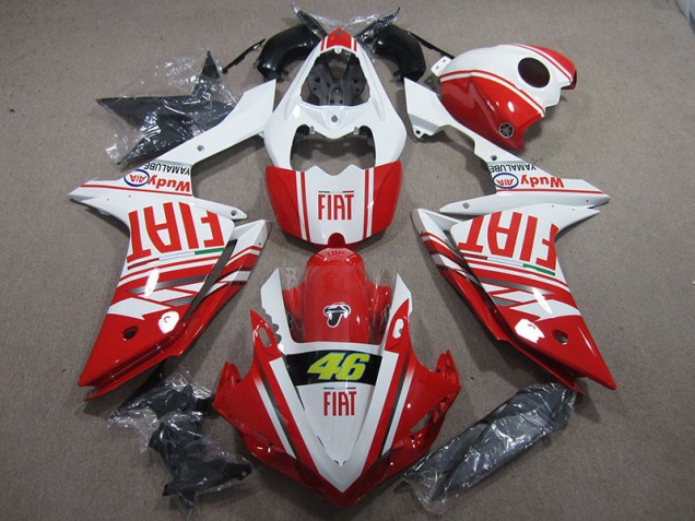 Yamaha R1 07-08 Verkleidungen - Rot Weiß Fiat 46 Yamaha R1 07-08 Verkleidungen - Rot Weiß Fiat 46