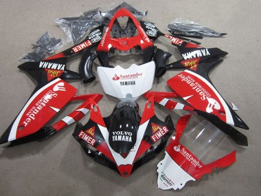 Yamaha R1 07-08 Verkleidungen - Schwarz Rot Weiß SantUnder