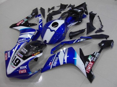 Yamaha R1 07-08 Verkleidungen - Weiß Blau