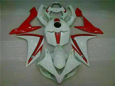 Yamaha R1 07-08 Verkleidungen - Weiß Rot