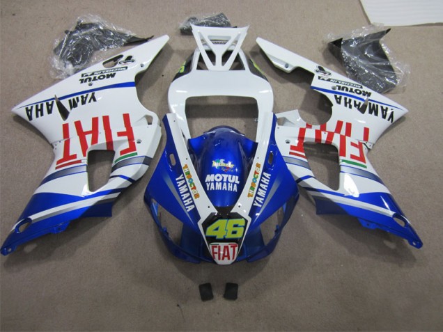 Yamaha R1 09-11 Verkleidung - Blau Weiß Motul Dunlop 46
