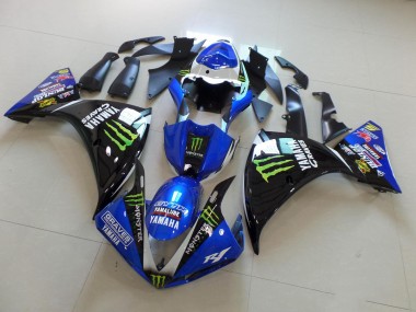 Yamaha R1 09-11 Verkleidung - BlauSchwarz Monster