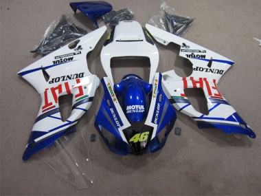 Yamaha R1 09-11 Verkleidungen - Blau Weiß Motul Dunlop 46