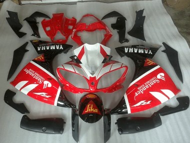 Yamaha R1 09-11 Verkleidungen - Rot Weiß Und Schwarz Grafik