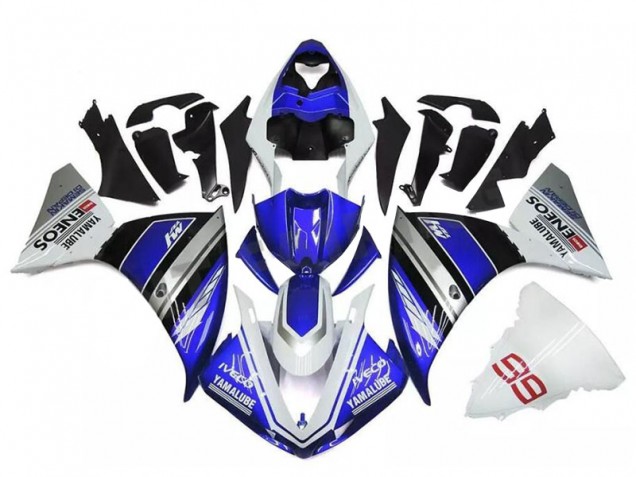 Yamaha R1 09-11 Verkleidungen - Weiß Blau Silber