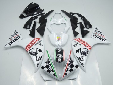 Yamaha R1 09-11 Verkleidungen - Weiß Schwarz Abrath