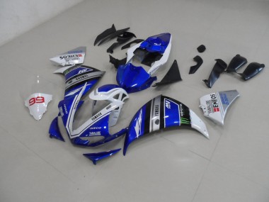 Yamaha R1 09-11 Vollverkleidung - Blau Weiß