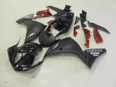 Yamaha R1 09-11 Vollverkleidung - Matt Schwarz
