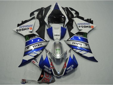 Yamaha R1 12-14 Verkleidungen - Blau Weiß IVECO
