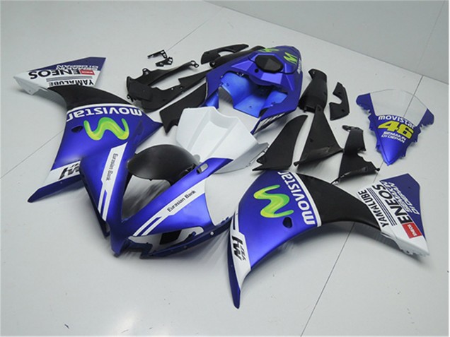 Yamaha R1 12-14 Verkleidungen - Blau Weiß Schwarz
