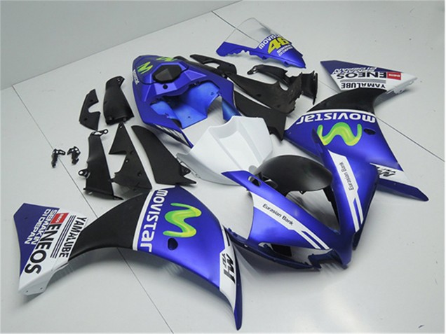 Yamaha R1 12-14 Verkleidungen - Blau Weiß Schwarz