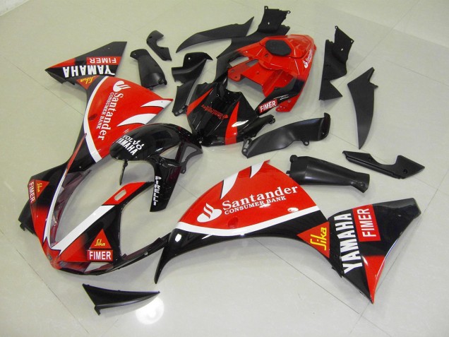 Yamaha R1 12-14 Verkleidungen - Rot Schwarz SantUnder