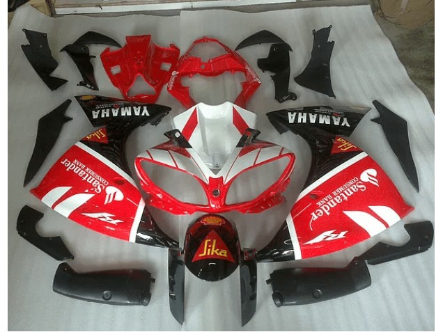 Yamaha R1 12-14 Verkleidungen - Rot Weiß Und Schwarz Grafik