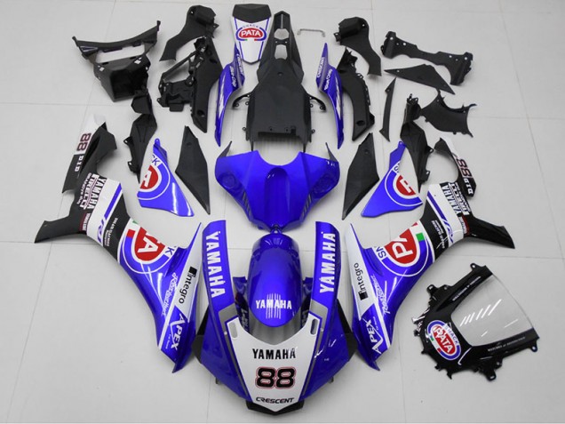 Yamaha R1 15-19 Verkleidungen - Blau PATA 88