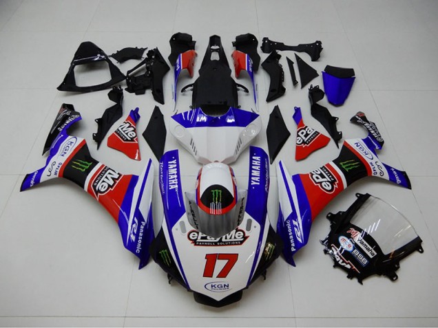 Yamaha R1 15-19 Verkleidungen - Blau Rot KGN 17