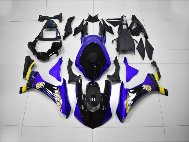 Yamaha R1 15-19 Verkleidungen - Blau Schwarz