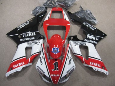 Yamaha R1 98-99 Verkleidungen - Rot Weiß Schwarz 50