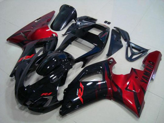 Yamaha R1 98-99 Verkleidungen - Schwarz Rot Yamaha R1 98-99 Verkleidungen - Schwarz Rot