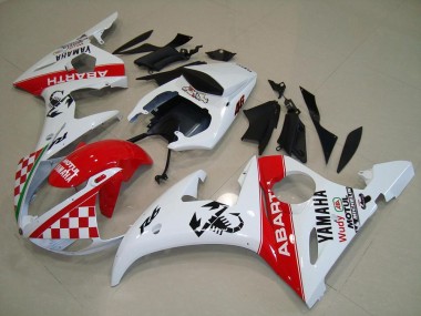 Yamaha R6 03-05 Verkleidung - Rot Weiß