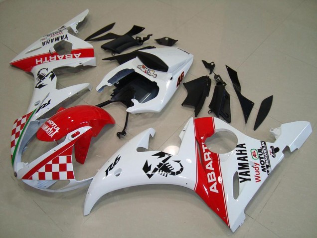 Yamaha R6 03-05 Verkleidung - Rot Weiß