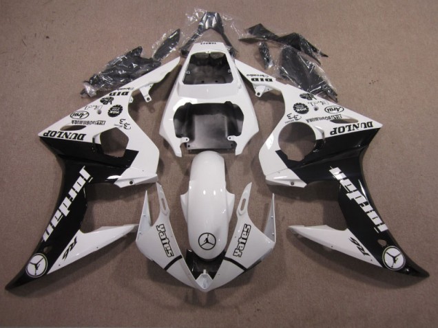 Yamaha R6 03-05 Verkleidung - Weiß Schwarz