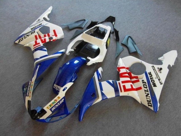 Yamaha R6 03-05 Verkleidungen - Blau Weiß Fiat Yamaha R6 03-05 Verkleidungen - Blau Weiß Fiat