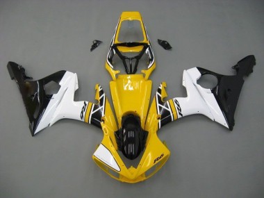 Yamaha R6 03-05 Verkleidungen - Gelb Weiß Schwarz