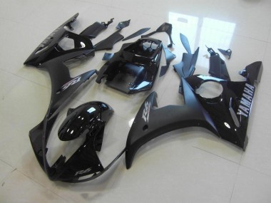 Yamaha R6 03-05 Verkleidungen - Matt Schwarz Glänzend Schwarz