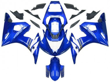 Yamaha R6 03-05 Verkleidungen & Plastik - Blau Weiß