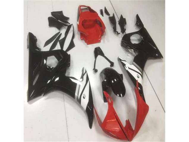 Yamaha R6 03-05 Verkleidungen - Rot Schwarz Weiß Yamaha R6 03-05 Verkleidungen - Rot Schwarz Weiß