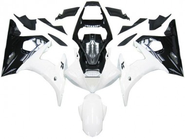Yamaha R6 03-05 Verkleidungen - Schwarz Weiß