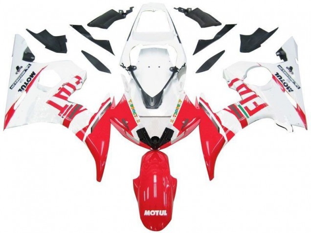 Yamaha R6 03-05 Verkleidungen - Weiß Rot Fiat Yamaha R6 03-05 Verkleidungen - Weiß Rot Fiat